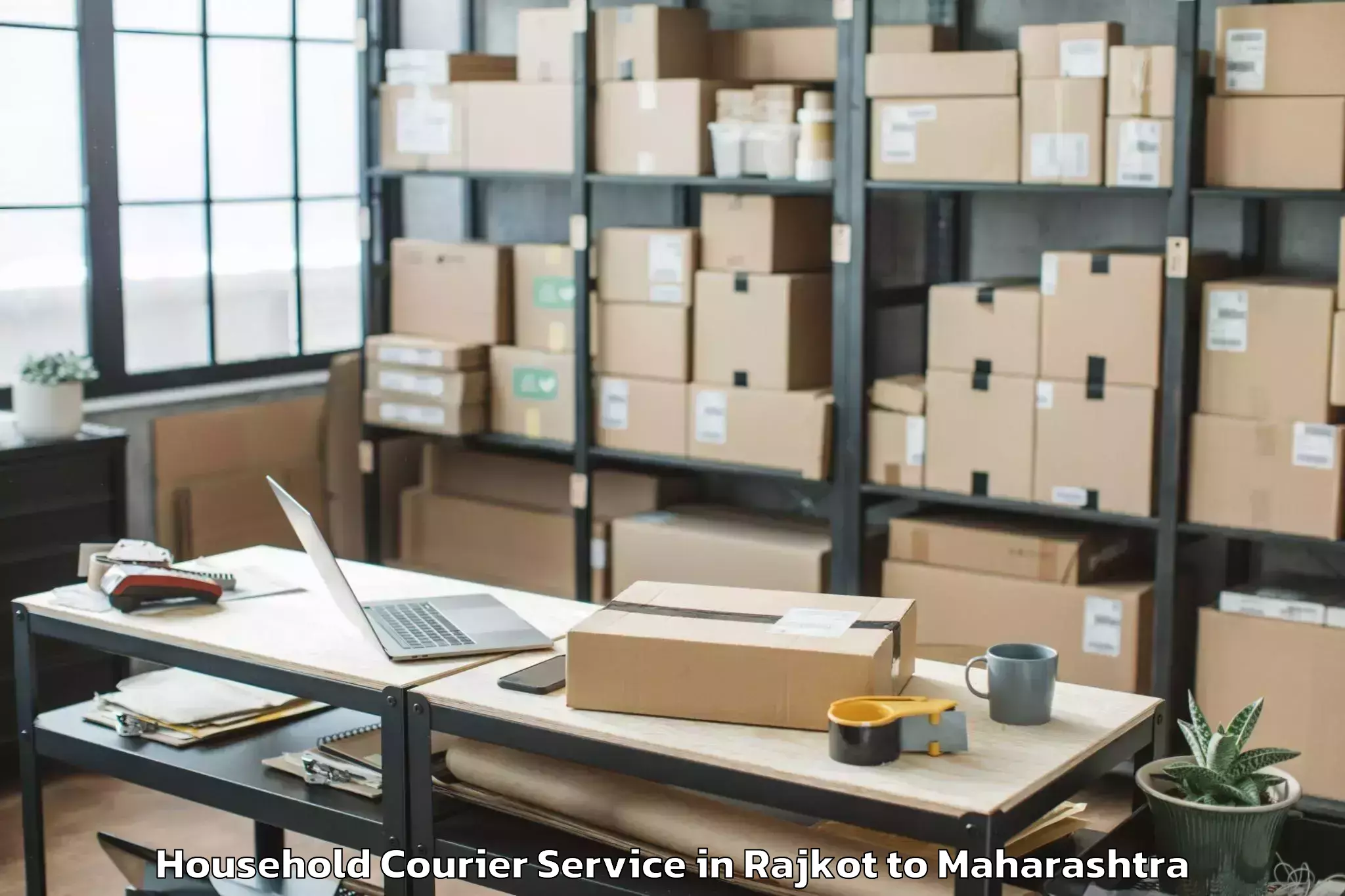 Trusted Rajkot to Vadgaon Household Courier